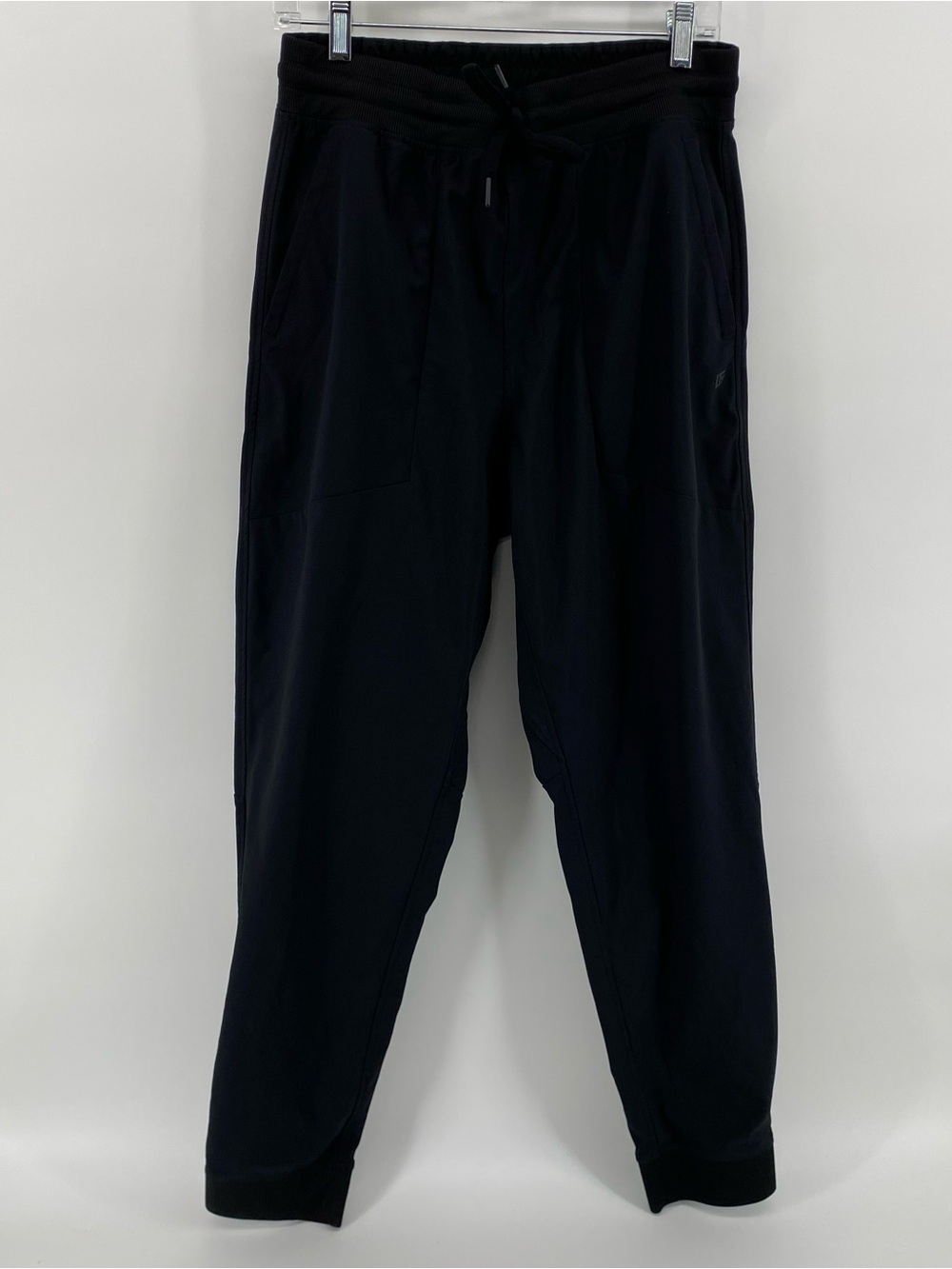 Men's Black Athletic Jogger Pants with Drawstring Waist